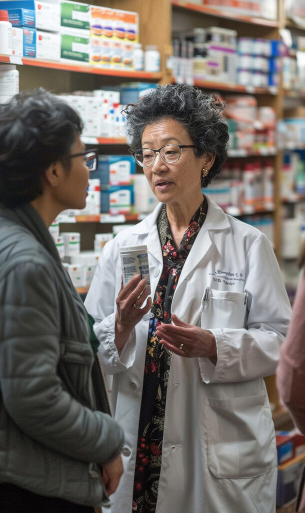 Female Pharmacist Working